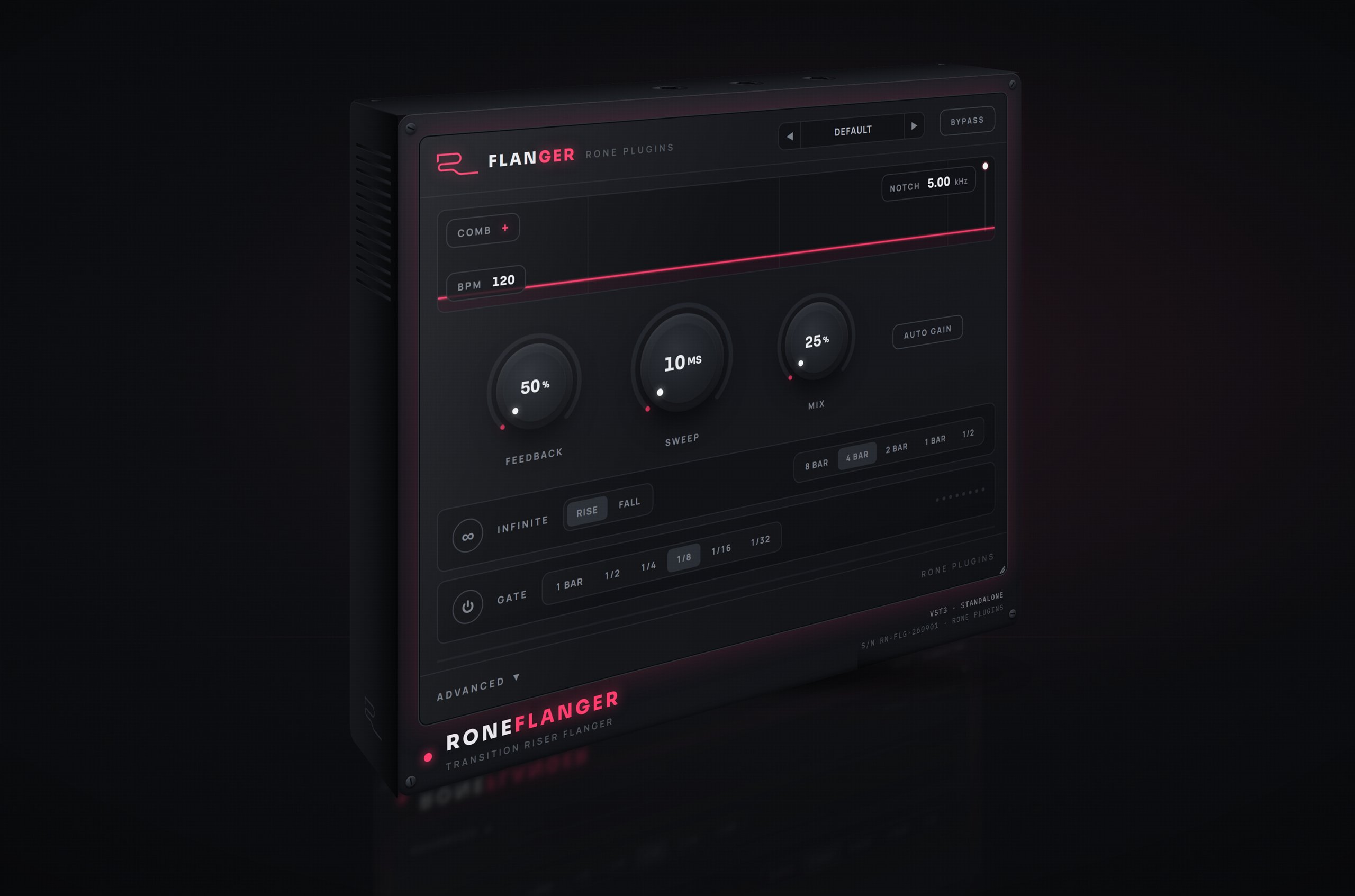 RONE Flanger as a hardware unit