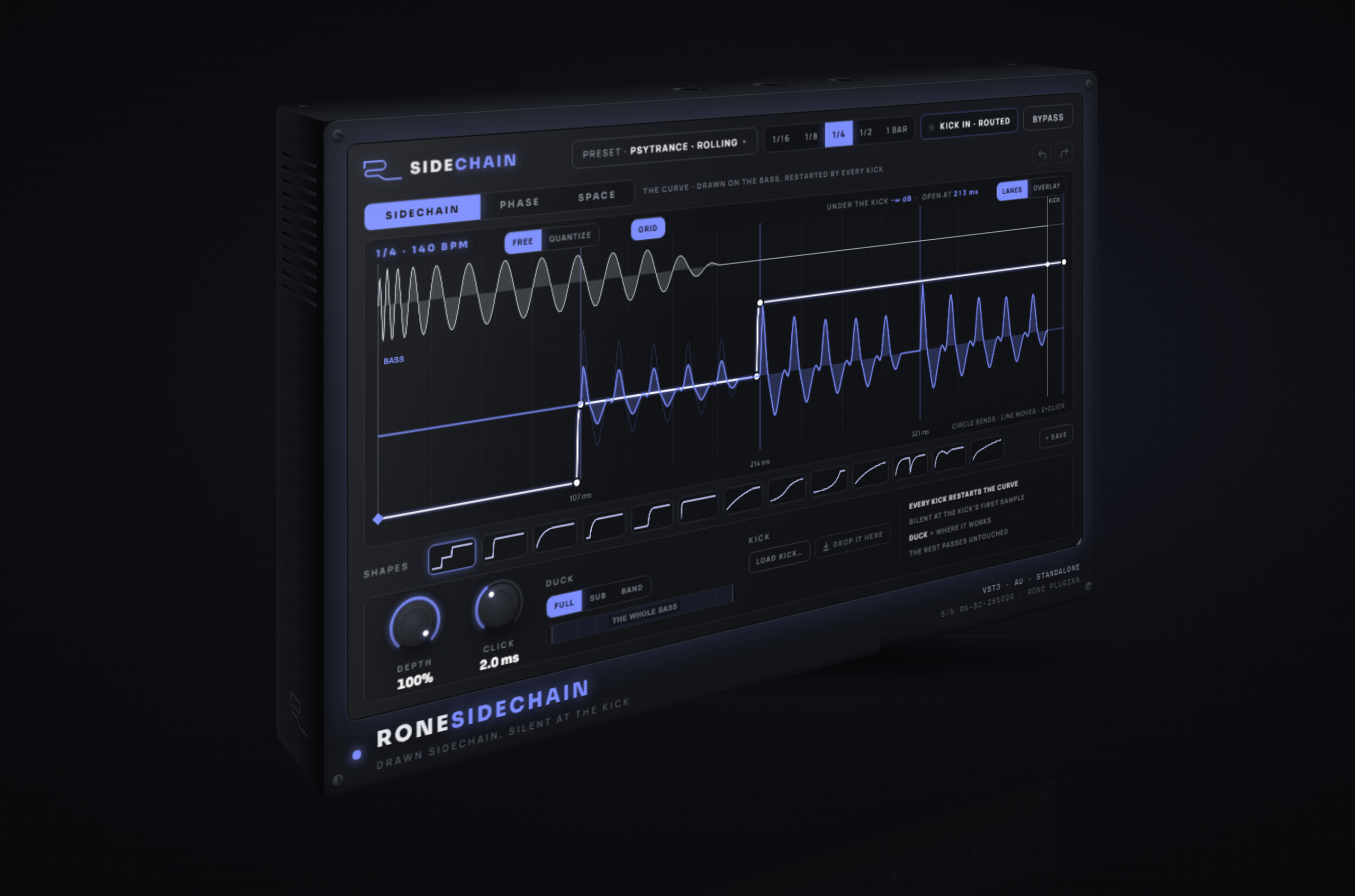 RONE Sidechain — Drawn Sidechain, Phase Lock and Carve Plugin | RONE ...